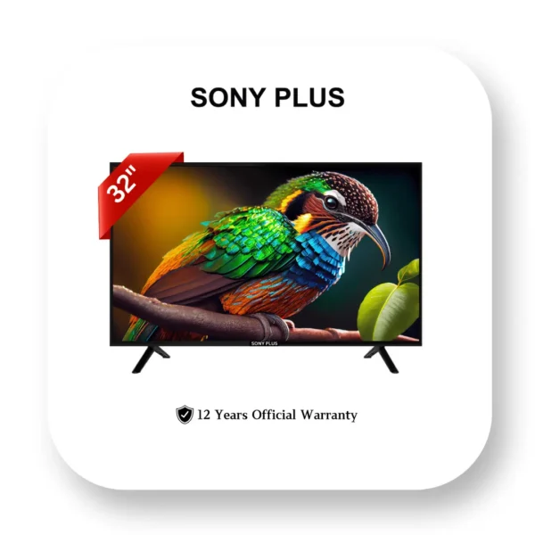 32 INCH FRAMELESS SMART 4K SUPPORTED LED TV – SONY PLUS