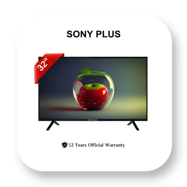 32″ SMART DOUBLE GLASS VOICE CONTROL ANDROID 4K SUPPORTED LED TV – SONY PLUS