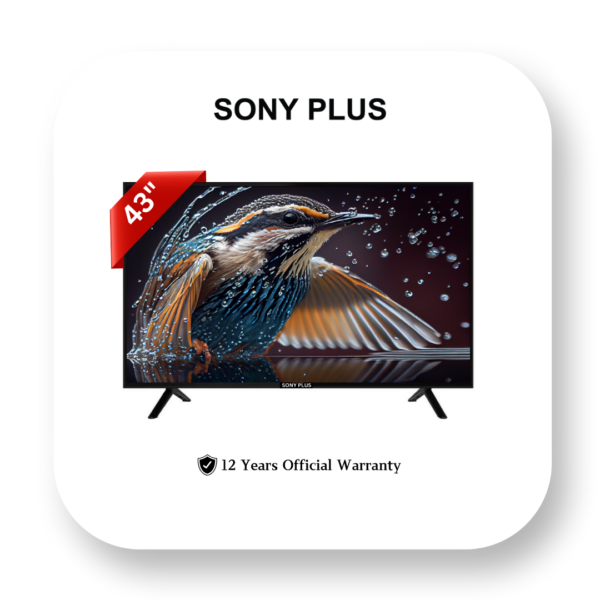 43 INCH DOUBLE GLASS 4K SUPPORTED ANDROID LED TV – SONY PLUS