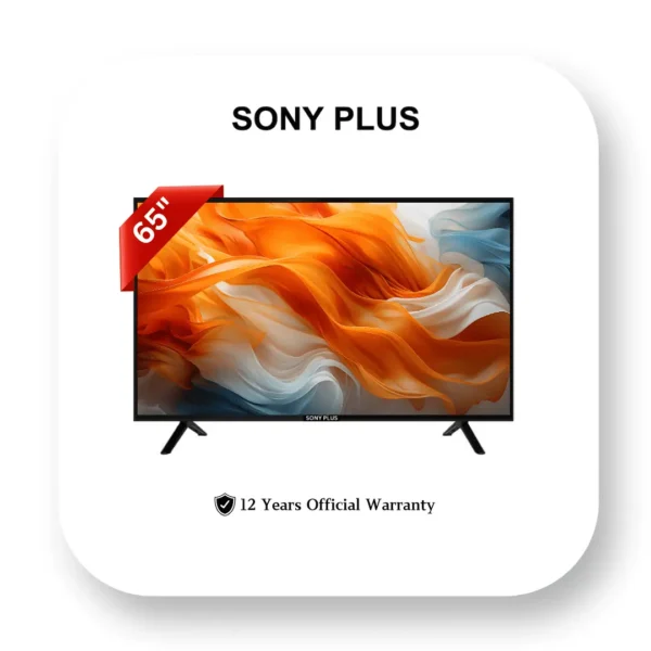 65 INCH SMART ANDROID VOICE CONTROL 4K LED TV – SONY PLUS