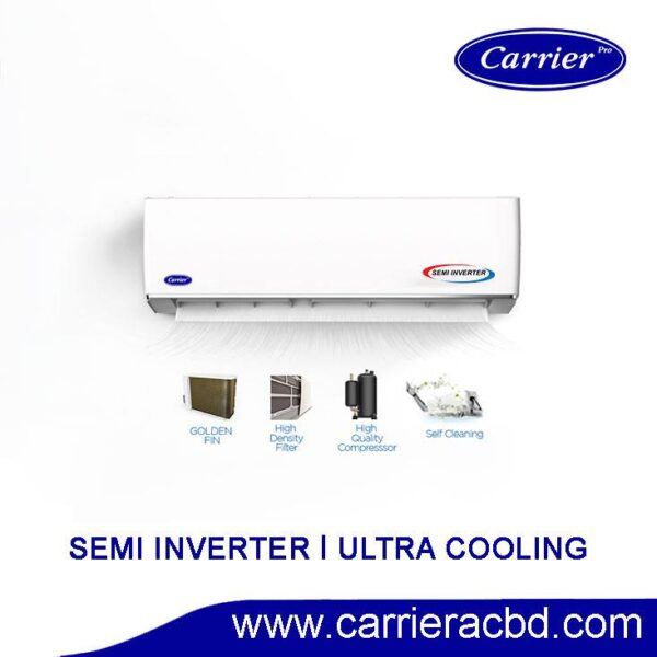 Carrier Ac 1.5 Ton । Semi Inverter । 18000 BTU । 4* Energy Saving