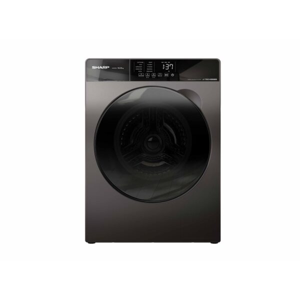 Sharp Full Auto Front Loading Inverter Washing Machine ES-FW105SG | 10.5 KG - Dark Grey